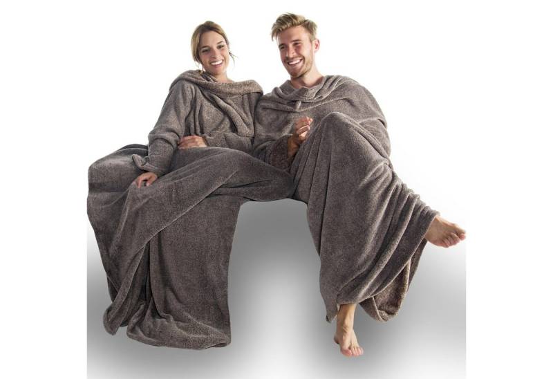 Wohndecke Calgary Kuscheldecke mit Ärmeln Sofa warm 150x180cm meliert braun, CelinaTex, allergikergeeignet,bügelfrei,flauschig,kuschelweich,mollig warm Wohndecke Calgary Kuscheldecke mit Ärmeln Sofa warm 150x180cm meliert braun, CelinaTex, allergikergeeignet,bügelfrei,flauschig,kuschelweich,mollig warm von CelinaTex