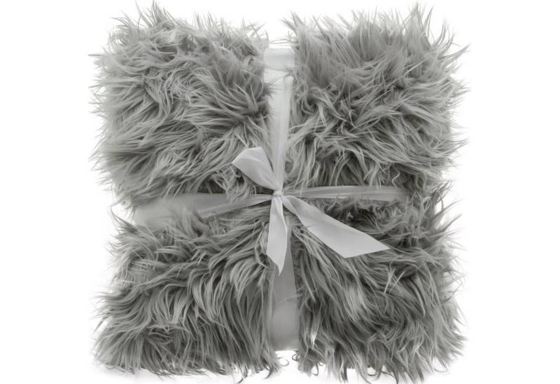 Wohndecke Grace Kuscheldecke Tagesdecke Sofa Fellimitat warm 150x200cm grau, CelinaTex, flauschig,kuschelweich,weich,Wohnraumdekoration,waschbar,effektvoll von CelinaTex