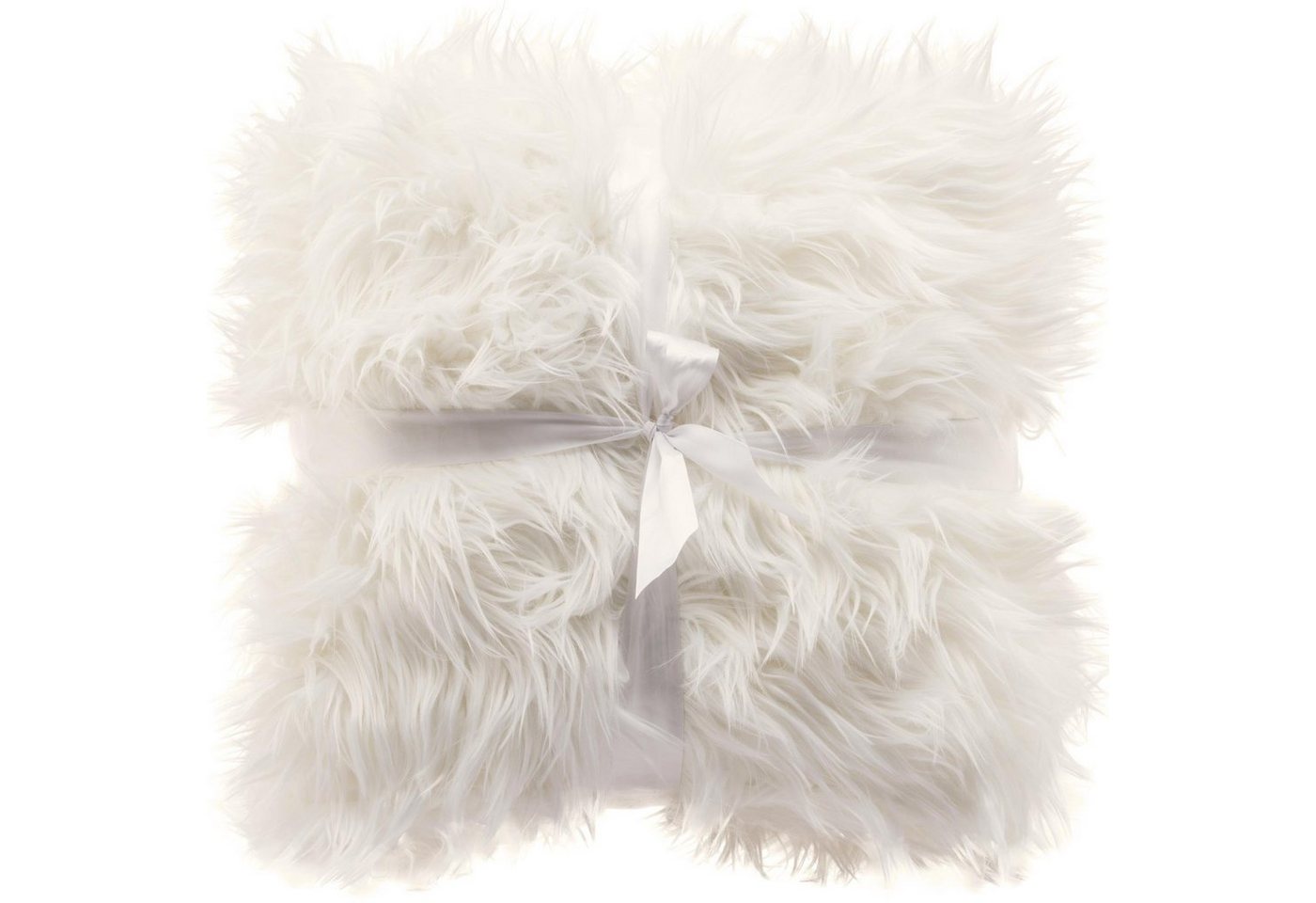 Wohndecke Grace Kuscheldecke Tagesdecke Sofa Fellimitat warm XL 180x200cm weiß, CelinaTex, flauschig,kuschelweich,weich,Wohnraumdekoration,waschbar,effektvoll von CelinaTex