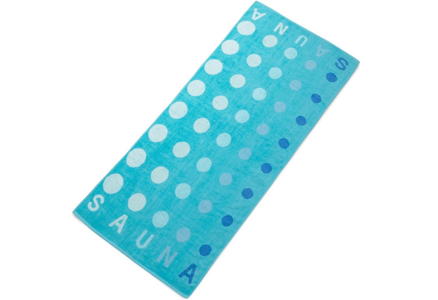 aqua-textil Saunatuch Point Handtuch Strandlaken Frottee 2erSet XXL 90x220cm türkis, Baumwolle (2-St), hautsympathisch,kuschelweich,langlebig,saugstark,strapazierfähig von CelinaTex