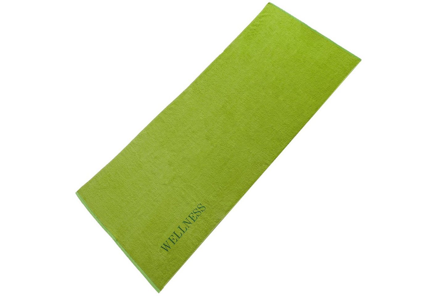 aqua-textil Saunatuch Wellness Strand Handtuch Frottee 2er Set XXL 90x220cm Uni grün, Baumwolle (2-St), hautsympathisch,kuschelweich,langlebig,saugstark,strapazierfähig von CelinaTex