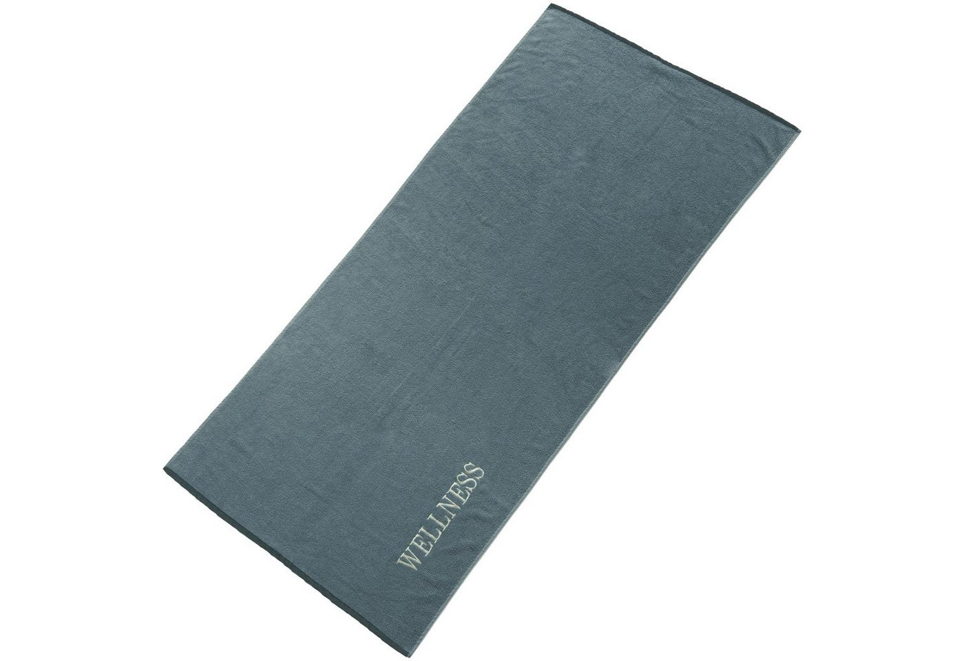 aqua-textil Saunatuch Wellness Strand Handtuch Frottee 80x200cm Uni grau, Baumwolle (1-St), hautsympathisch,kuschelweich,langlebig,saugstark,strapazierfähig von CelinaTex