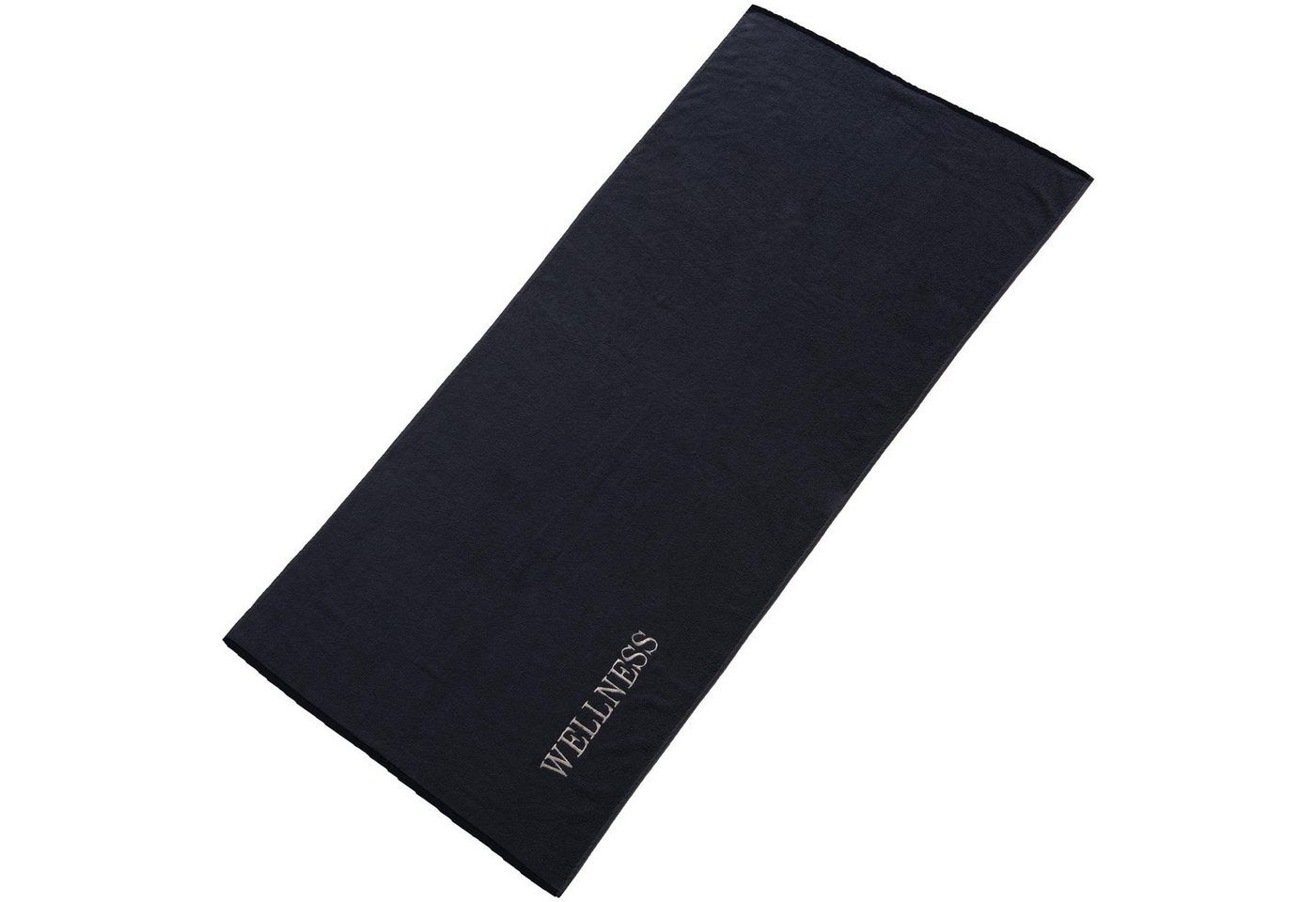 aqua-textil Saunatuch Wellness Strand Handtuch Frottee 80x200cm Uni schwarz, Baumwolle (1-St), hautsympathisch,kuschelweich,langlebig,saugstark,strapazierfähig von CelinaTex