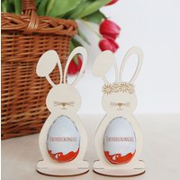 Ü-Ei Hase Aus Holz Halterung Ü-Ei Hase Aus Holz Halterung von CelinasTraumfanger