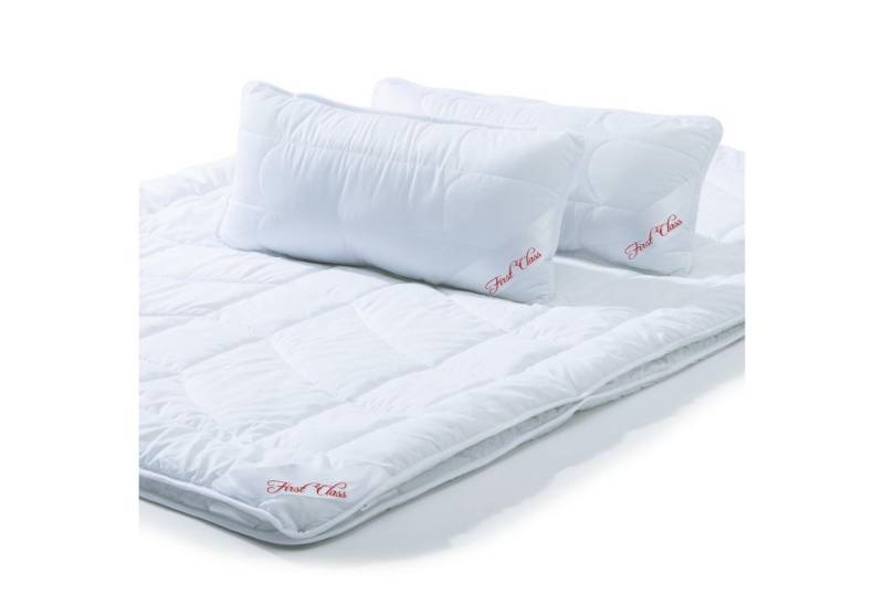 CelinaTex Bettdecke, Kopfkissen + Topper First Class Mikrofaser 4 Jahr. Decke Set 1x225x220 +Kissen 2x40x80cm von CelinaTex