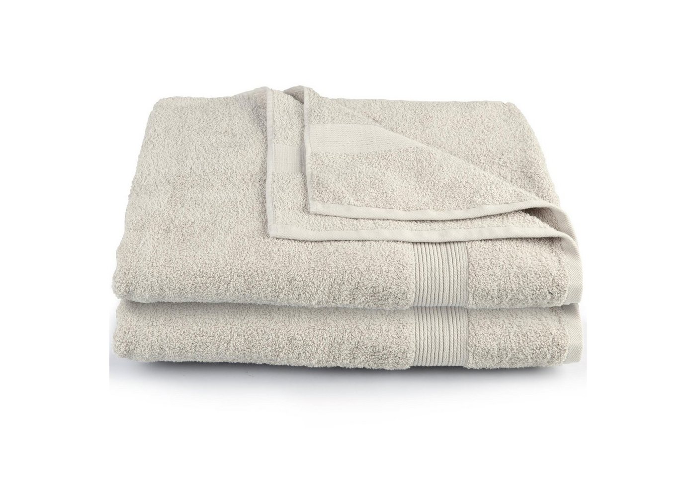 CelinaTex Saunatuch Bari Handtuch Strandlaken Frottee 2er Set 80x200cm platingrau, Baumwolle (2-St), bügelfreiformstabilhautsympathischkuschelweichlanglebigsaugstark von CelinaTex