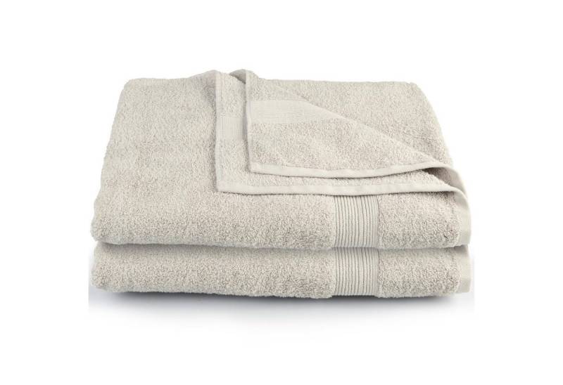 CelinaTex Saunatuch Bari Handtuch Strandlaken Frottee 2er Set 80x200cm platingrau, Baumwolle (2-St), bügelfreiformstabilhautsympathischkuschelweichlanglebigsaugstark von CelinaTex