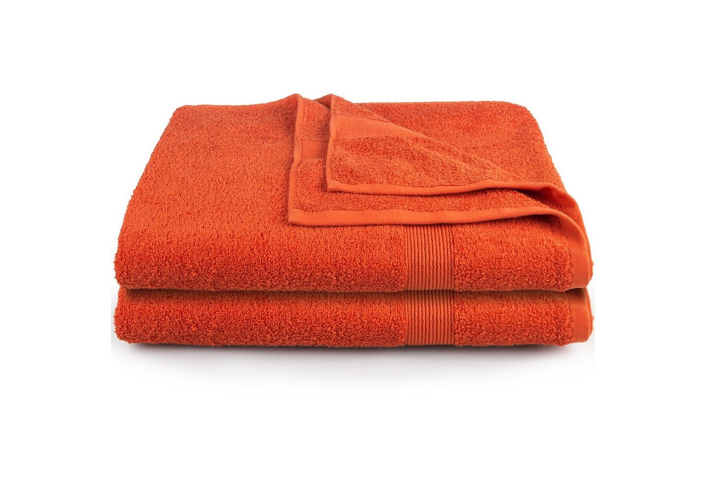 CelinaTex Saunatuch Bari Handtuch Strandlaken Frottee 2er Set 80x200cm terrakotta, Baumwolle (2-St), bügelfreiformstabilhautsympathischkuschelweichlanglebigsaugstark von CelinaTex