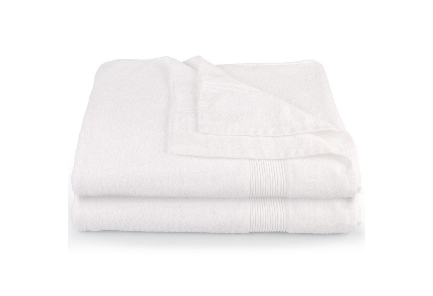 CelinaTex Saunatuch Bari Handtuch Strandlaken Frottee 2er Set 80x200cm weiß, Baumwolle (2-St), bügelfreiformstabilhautsympathischkuschelweichlanglebigsaugstark von CelinaTex