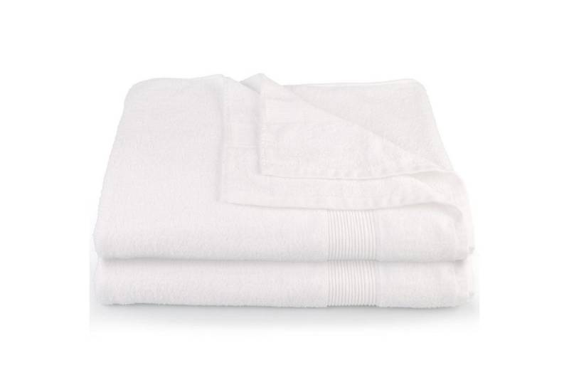 CelinaTex Saunatuch Bari Handtuch Strandlaken Frottee 2er Set 80x200cm weiß, Baumwolle (2-St), bügelfreiformstabilhautsympathischkuschelweichlanglebigsaugstark von CelinaTex