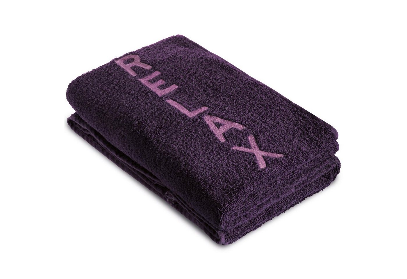 CelinaTex Saunatuch New-Well Strand Handtuch Frottee 2er Set 80x200cm Uni aubergine, Baumwolle (2-St), flauschig,hautsympathisch,kuschelweich,langlebig,saugstark von CelinaTex