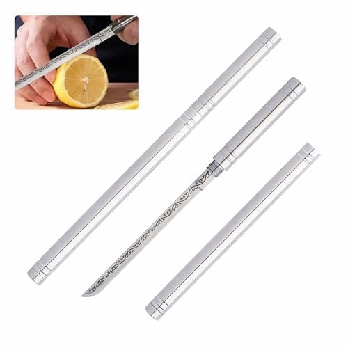 1Pcs Tragbares Mehrzweck-Obstmesser Mit Scheide Mehrzweck Obstmesser Cuchillo Vielseitiges Tragbares Obstmesser mit Scheide für den Außenbereich Obstmesser mit Scheide Portable Kitchen Tools (21.6cm) von Celiodd