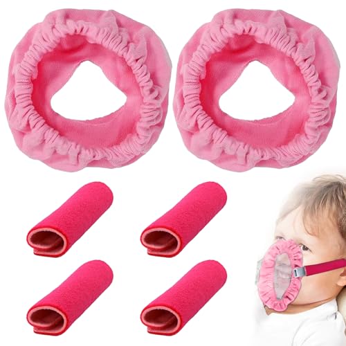 4Pcs Cpap Zubehör CPAP Maske Liner CPAP Gurtbezüge Gesichtspads Wiederverwendbar CPAP Komfortpolster CPAP Softbandagen CPAP Gesichtspolster für Reduzieren Einbuchtungen mit 2 CPAP Masken Liner (Rosa) von Celiodd