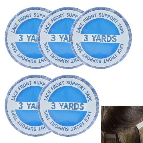 Celiodd 5 Rolle Tape Kleber Extensions Unsichtbares Tapes Klebestreifen Extensions,Klebestreifen Wasserdicht Und SchweißFest Extensions Tape FüR Toupets Und HaarverläNgerung (10mm*3y) von Celiodd