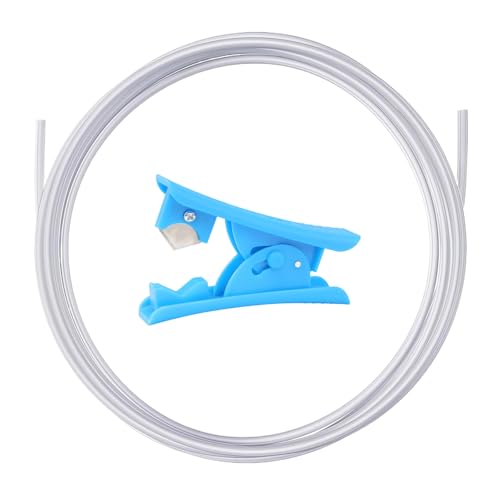 Ptfe Schlauch 2.0m Ptfe Tube 2.5mm Id × 4mm Od Ptfe Tube für 3D-Drucker Mit Direktantrieb-Extruder, Ultraglatter Ptfe Schlauch Od Reibungsarmer Ptfe Tube+1 Rohrschneidemesser von Celiodd