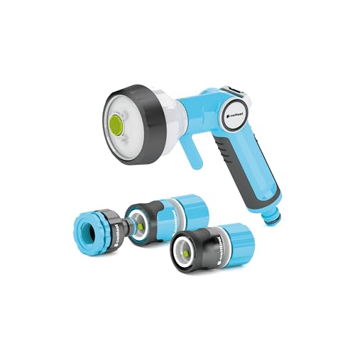 CELLFAST Gartenbrause Set Mit Spritzpistole Sprinklerpistole 4 Funktionen Gartensprinkler Rasensprenger Für Rasen Blumen Pflanzen Schnellanschluss Verbindung Safetouch System ENERGO 1/2" - 5/8" CELLFAST Gartenbrause Set Mit Spritzpistole Sprinklerpistole 4 Funktionen Gartensprinkler Rasensprenger Für Rasen Blumen Pflanzen Schnellanschluss Verbindung Safetouch System ENERGO 1/2" - 5/8" von Cellfast