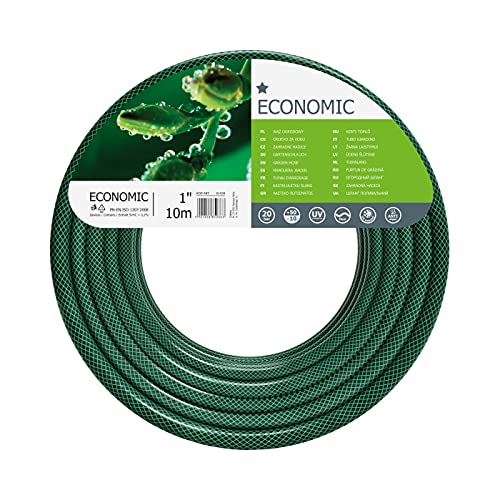 CELLFAST Gartenschlauch 3 Lagiger Wasserschlauch Aus Polyesterkreuzgewebe Für Garten Flexibler Bewässerungsschlauch UV Beständig Anti Algen 20 Bar 1 Zoll 10 Meter Economic von Cellfast
