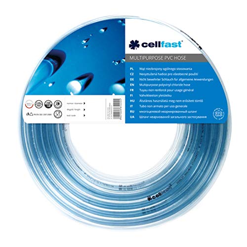 CELLFAST PVC Allzweckschlauch Trinkwasserschlauch Wasserschlauch Wohnwagen Wohnmobil Lebensmittelechter Schlauch Flexibel Lebensmittelschlauch 10 × 2 Millimeter 5 Meter CELLFAST PVC Allzweckschlauch Trinkwasserschlauch Wasserschlauch Wohnwagen Wohnmobil Lebensmittelechter Schlauch Flexibel Lebensmittelschlauch 10 × 2 Millimeter 5 Meter von Cellfast