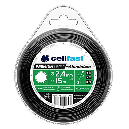 Cellfast PREMIUM schneiden, Gelb, Trimmerfaden Rund 2,4 mm x 15 m, 35-033 von Cellfast