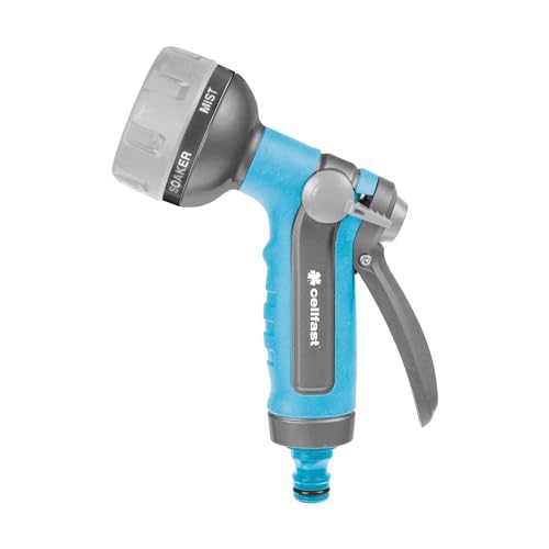 Cellfast 52-029 Pulse 6 Pistolensprenger mit 6 Funktionen Gartenbrause Garten Handbrause Spritzpistole Spritzdüse Druckregulierung Cellfast 52-029 Pulse 6 Pistolensprenger mit 6 Funktionen Gartenbrause Garten Handbrause Spritzpistole Spritzdüse Druckregulierung von Cellfast