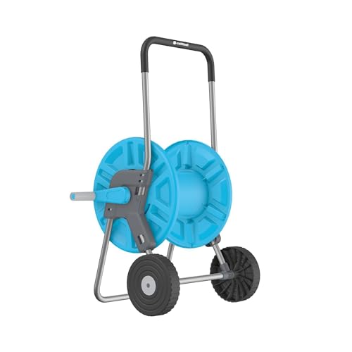CELLFAST Schlauchwagen Gartenschlauch Wagen Schlauchtrommel 2 Räder Korrosionsbeständig Gartenschlauch Aufroller Verhindert Schlauchknicken 1/2" 60 m Aluplus von Cellfast
