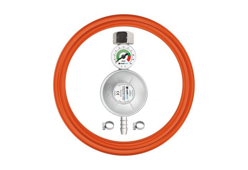Cellfast Anschluss-Set 52-506, Propan-Butan Anschlussset mit Manometer von Cellfast