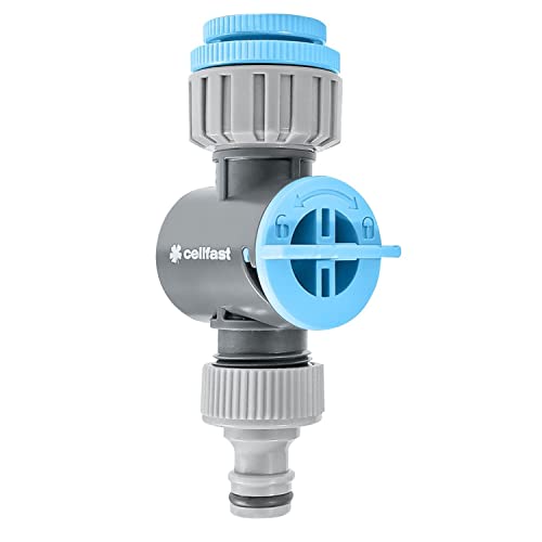 Cellfast Anschluss Universal mit Filter CellPro - G1/2" G3/4" G1" - für Gartenschlauch - Gartenbewässerung von Cellfast
