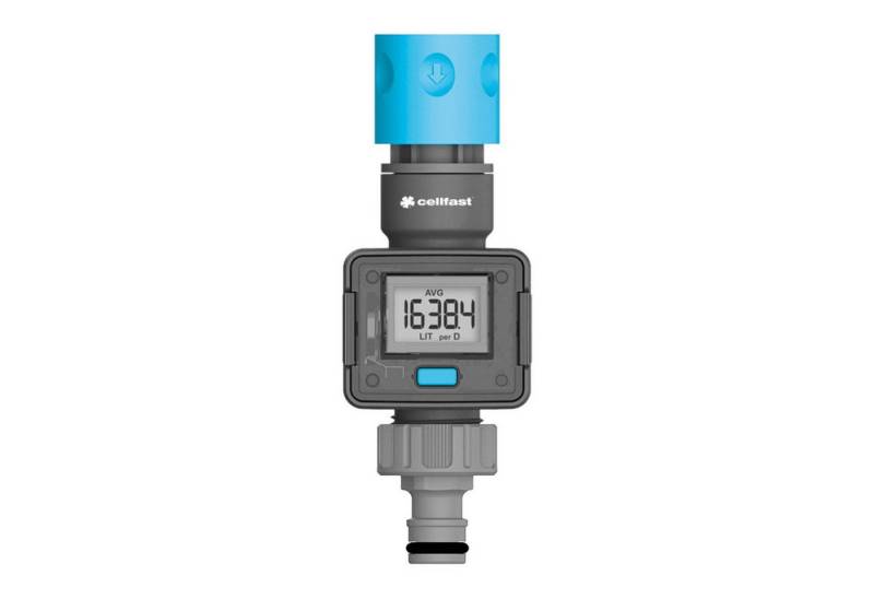 Cellfast Bewässerungssystem 52-098, (1-tlg), Wasserdurchflussmesser LCD-Anzeige von Cellfast