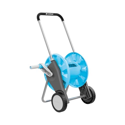 CELLFAST Schlauchwagen Gartenschlauch Wagen Schlauchtrommel 2 Räder Korrosionsbeständig Gartenschlauch Aufroller Verhindert Schlauchknicken Compact von Cellfast