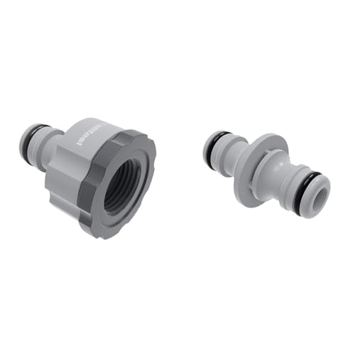 Cellfast Cellular-Anschluss mit Innengewinde (ABS) IDEAL 1/2"- 3/4", 51-652 & IDEAL-Kupplung zur Verbindung zweier Schlauchenden, Kupplungslänge: 3/4 (19mm) und Durchmesser: 1/2-5/8 (12.5-15mm) von Cellfast