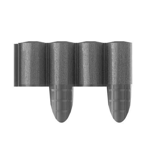 Cellfast ECO Rasenkante Palisade Gartenpalisade Raseneinfassung Beetumrandung Enfache Zusammenstellung Graphit (240cm) von Cellfast