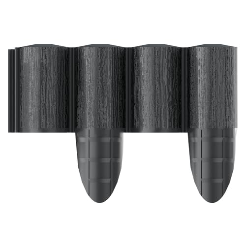 Cellfast ECO Rasenkante Palisade Gartenpalisade Raseneinfassung Beetumrandung Innovativ & Dekorativ UV-Strahlenbeständig Anthrazit (2,4m) von Cellfast