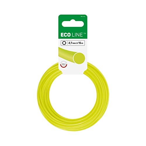 Cellfast Mähfaden Für Rasentrimmer und Freischneider Trimmerfaden Rasentrimmer-Faden Trimmfaden Rasentrimmer Schnur Reißfest Eco Runder Querschnitt 2,7 mm 15 m von Cellfast