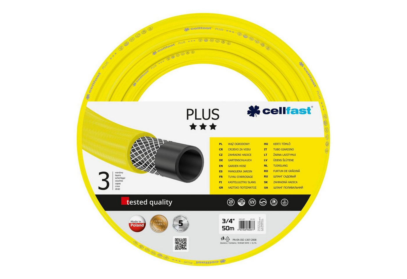 Cellfast Gartenschlauch 10-221 Plus 3/4 "50m Cellfast Gartenschlauch 10-221 Plus 3/4 "50m von Cellfast