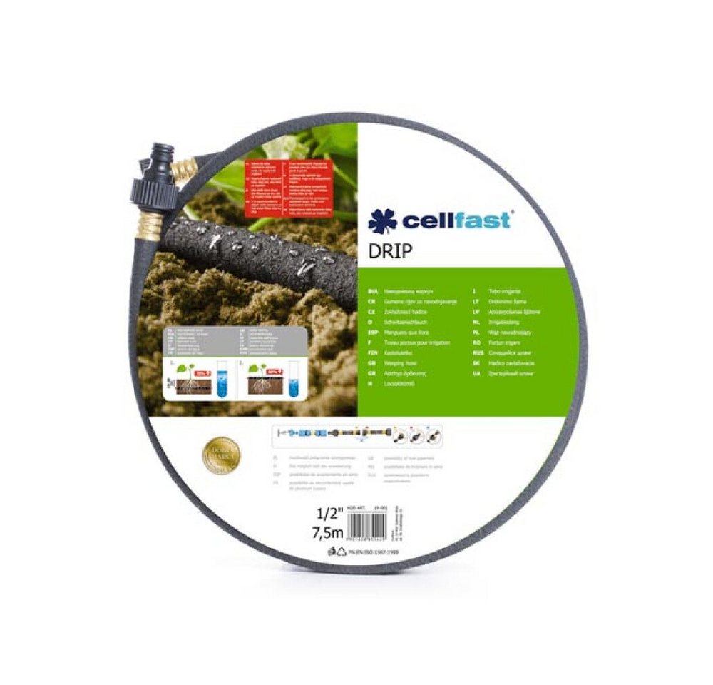 Cellfast Gartenschlauch Cellfast, tropfbewässerungsschlauch, 1/2", 7,5 m, (1 St) von Cellfast