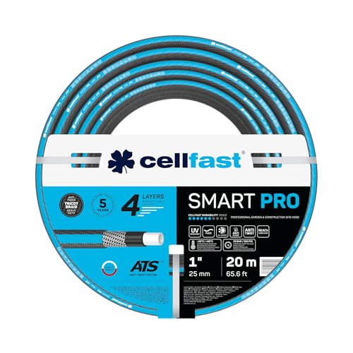 Cellfast Gartenschlauch Smart Pro ATS - 4-lagig - Robust - 1" 20m - Gartenbewässerung von Cellfast
