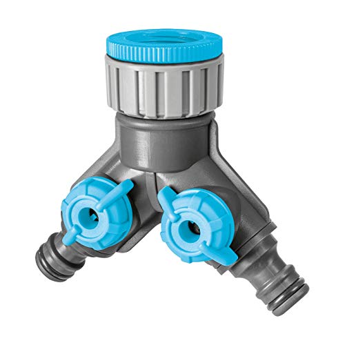 Cellfast 2-Wege-Verteiler IDEAL, Individuell regulier, Einstellbar, Schnellverbinder, Wasserhähne mit G3/4" - und G1", 52-220 von Cellfast