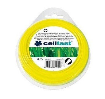 Cellfast Mähfäden Für Trimmer, Ersatzfaden Sternförmig, Durchmesser 3mm, Länge 15m von Cellfast