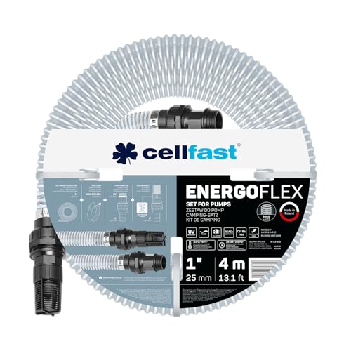 Cellfast Pumpen-Set - Saugschlauch Durchläufig - Korb und Armatur - 1" 4m Energoflex von Cellfast