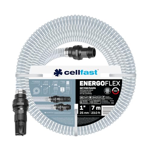 Cellfast Pumpen-Set - Saugschlauch Durchläufig - Korb und Armatur - 1" 7m Energoflex von Cellfast