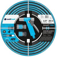 Cellfast - Smart Pro ats Bewässerungsschlauchset 12,5 mm x 20 m mit Anschlüssen und Pistole von Cellfast