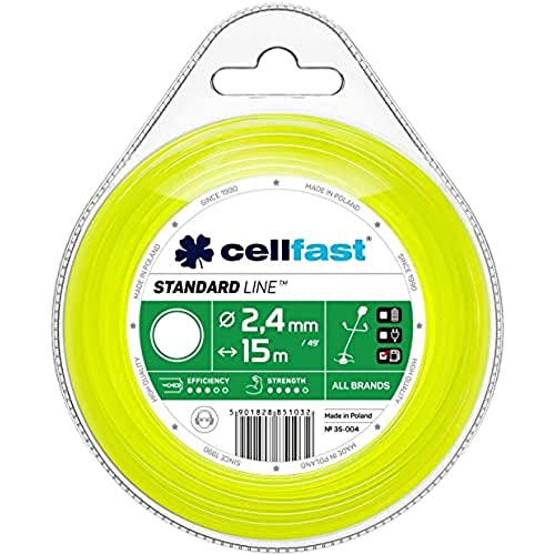 Cellfast Trimmerfaden Schneiden Rund ECO 2,4 mm x 15 m, 37-004 von Cellfast