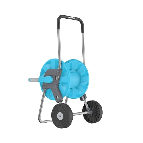 CELLFAST Schlauchwagen Gartenschlauch Wagen Schlauchtrommel 2 Räder Korrosionsbeständig Gartenschlauch Aufroller Verhindert Schlauchknicken 1/2" 45 m Aluplus von Cellfast