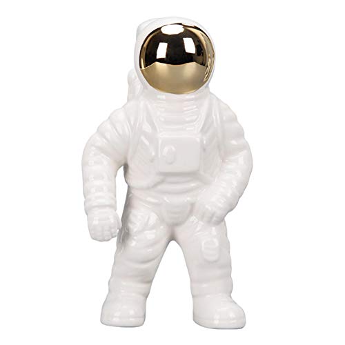 Skulptur Astronaut Dekor Keramik Raumfahrer Spielzeug Keramik Raumfahrer Modell Ornament Keramik Astronaut Dekoration Modernes Europäisches Wohnzimmer Dekor Desktop-Dekorationen Vase von Cellga