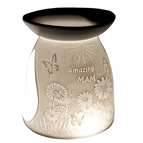 Cello Teelichtwachs-Schmelz- und Ölbrenner, Amazing Mam, atemberaubende Porzellan-Designs, sicher für den Einsatz in der Nähe von Kindern und Haustieren. Verwenden Sie Wachs oder Öl auf der Oberseite und duften Sie Ihr Zimmer magisch. Cello Teelichtwachs-Schmelz- und Ölbrenner, Amazing Mam, atemberaubende Porzellan-Designs, sicher für den Einsatz in der Nähe von Kindern und Haustieren. Verwenden Sie Wachs oder Öl auf der Oberseite und duften Sie Ihr Zimmer magisch. von Cello