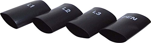 CellPack 145093 SR2LK 25-70 Schrumpfschlauch-Set zur Phasenkennzeichnung ohne Kleber 3:1 Schwarz Inhalt: 1 Set von Cellpack