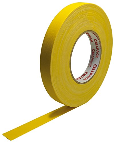 Cellpack 146032 90 0.305 - 15 - 50, Stoff-Band, beschichtete Baumwolle, gelb von Cellpack