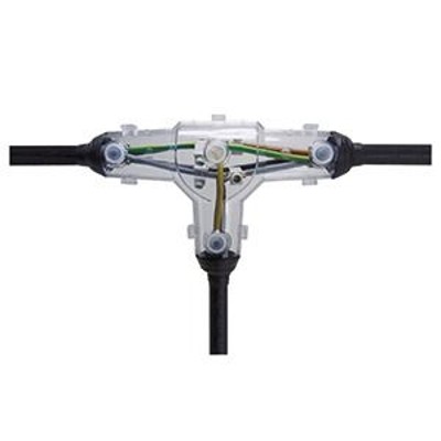 Verbindungsmuffe 4p Gießharz T-Abzweig ø22mm 6mm² N(A)YY von Cellpack