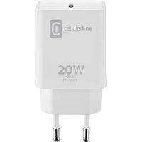 Cellularline Handy Ladegerät mit Schnellladefunktion Weiß von Cellularline