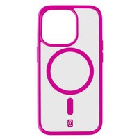 Cellularline Pop MagSafe Case MAG Backcover Apple iPhone 15 Pro Max Pink, Transparent MagSafe kompat von Cellularline